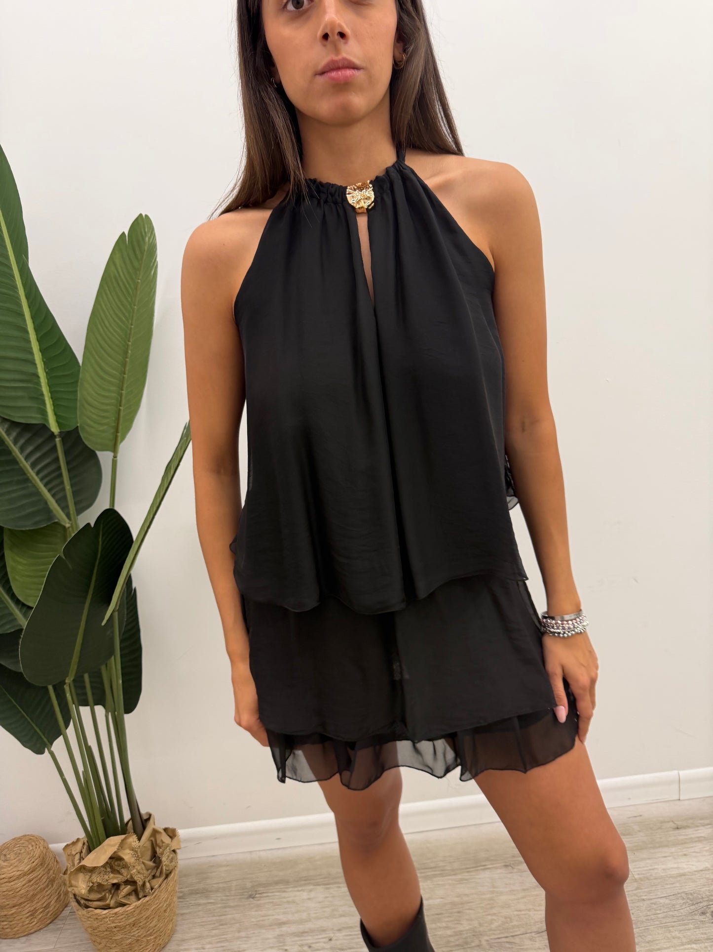 Haveone - Top Seta Fermaglio