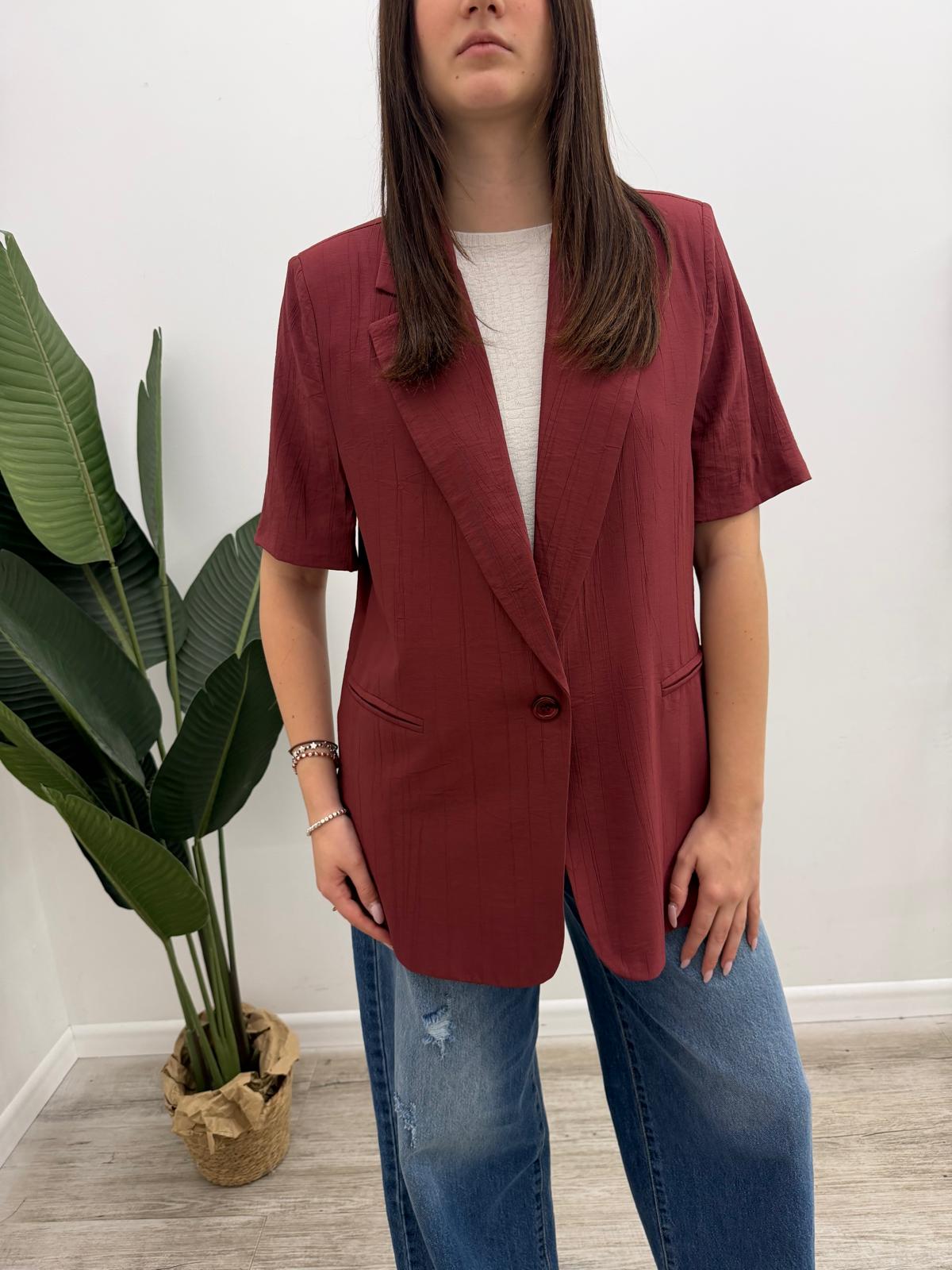 Haveone - Blazer Crinkle Manica Corta