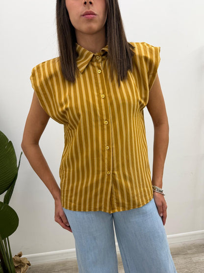 Haveone - Camicia Riga Smanicata