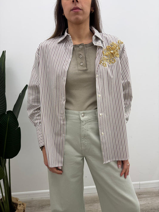Haveone - Camicia Riga Applicazioni