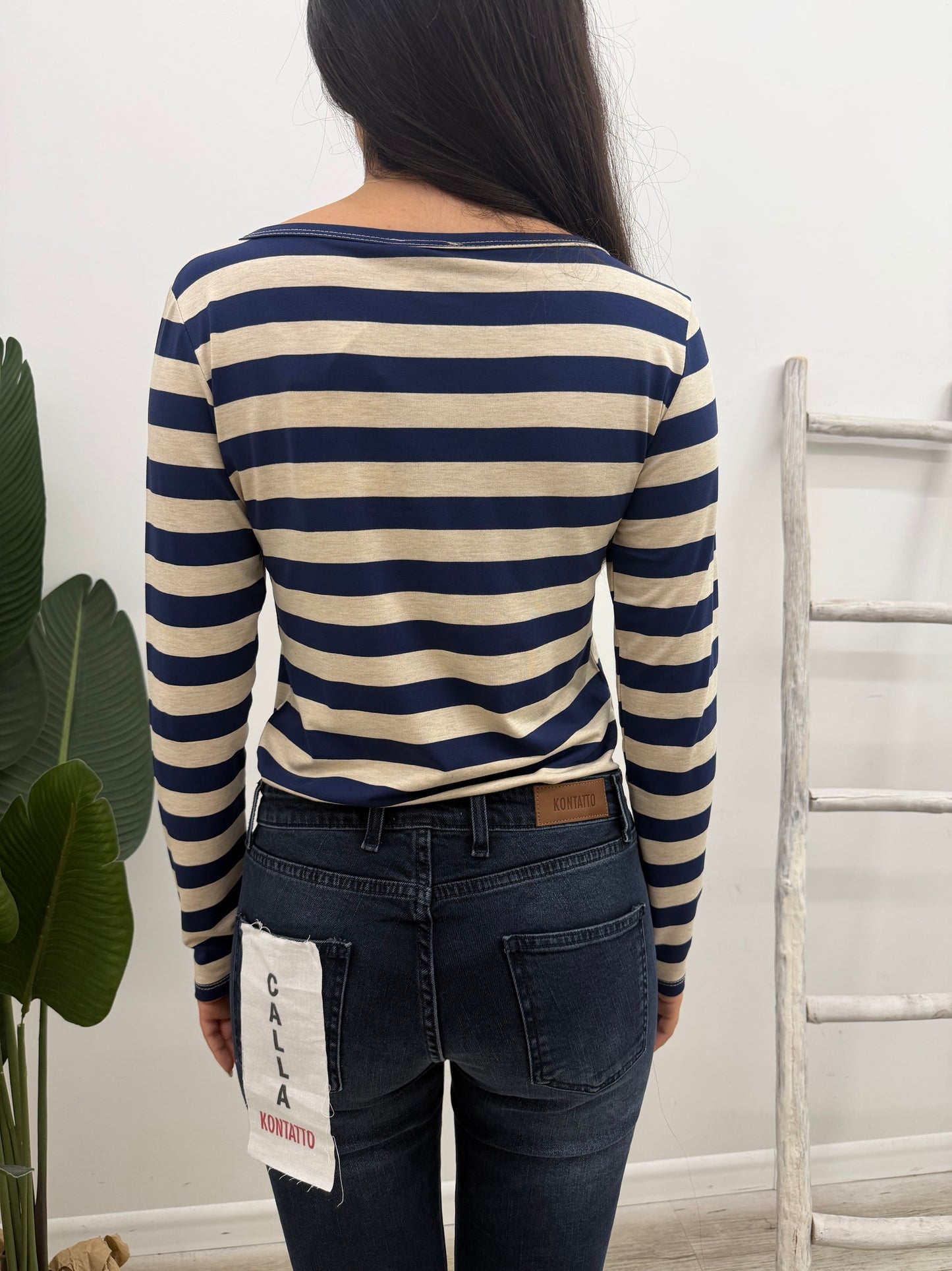 Susy Mix - Maglia Rigata Serafino