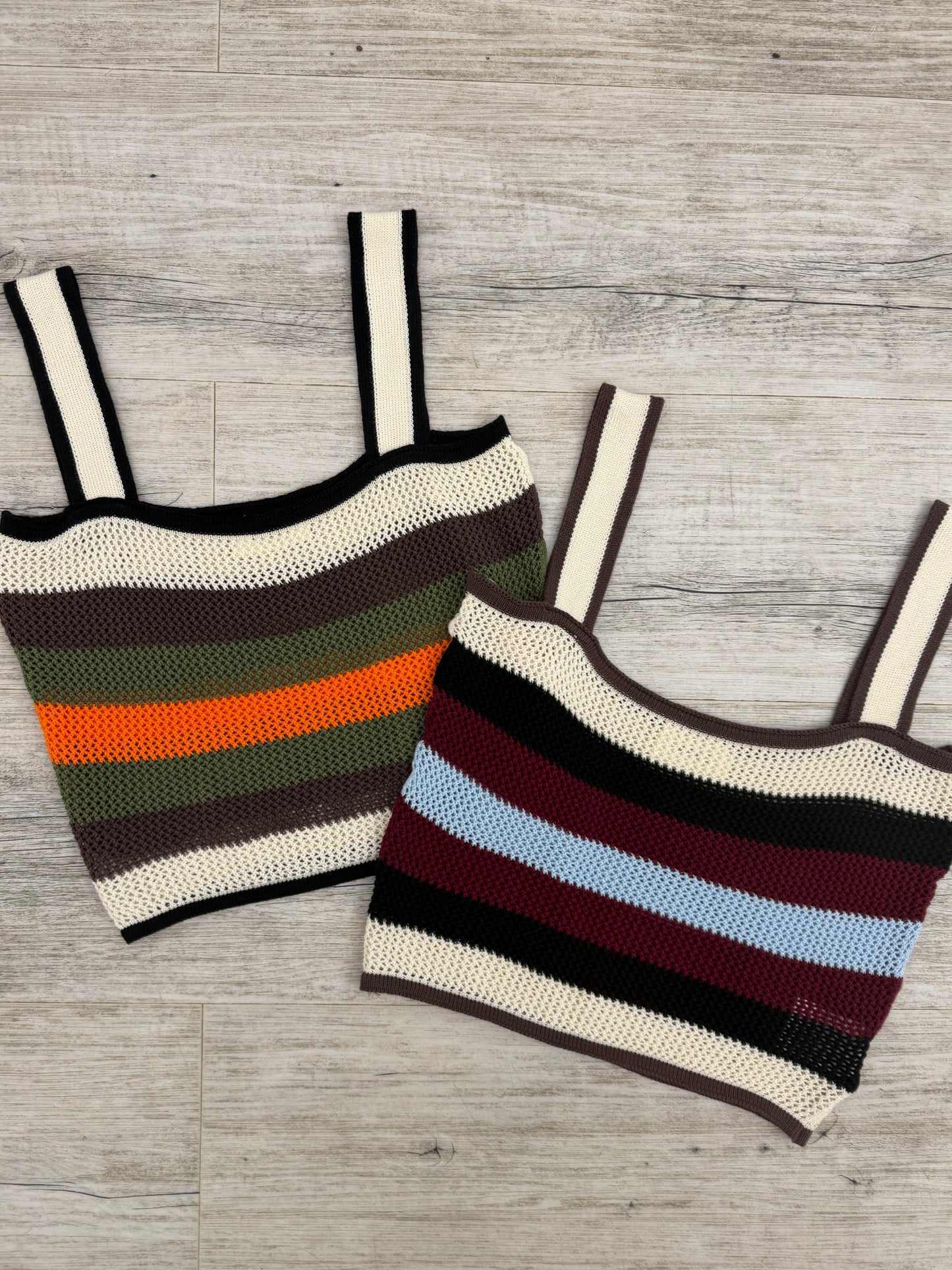 Vicolo - Top Crochet Rigato