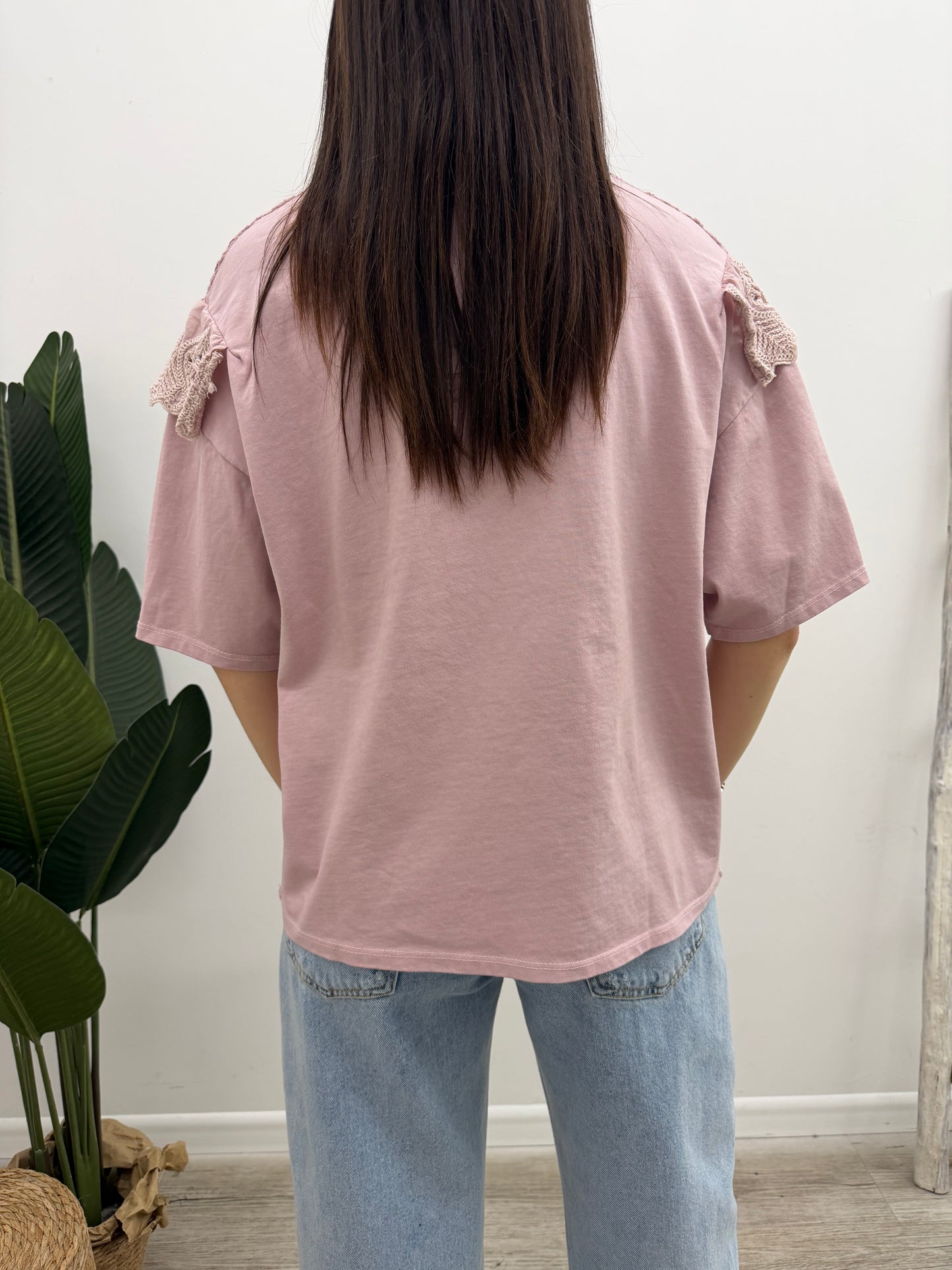 Susy Mix - Tshirt Volant Crochet