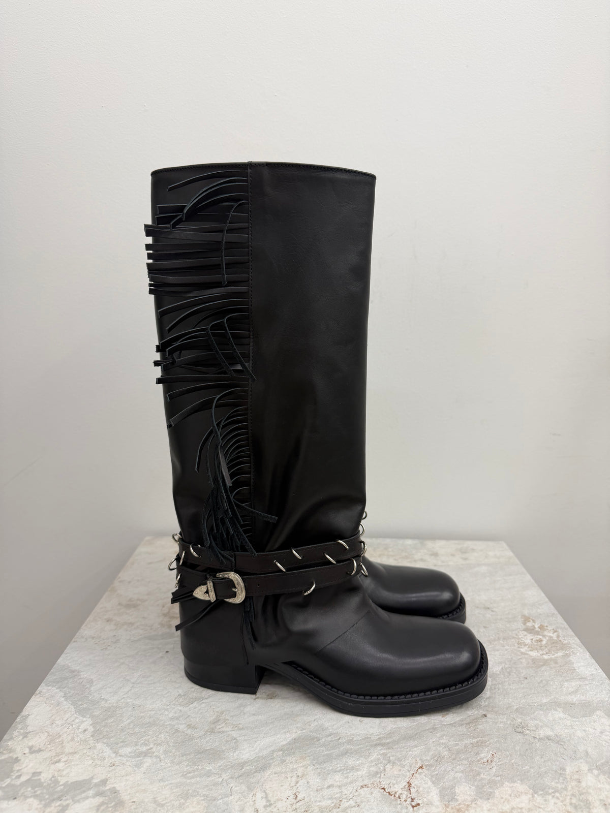Ovyé - Stivale Biker Frange