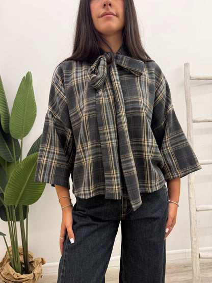 Vicolo - Blusa Fiocco Check