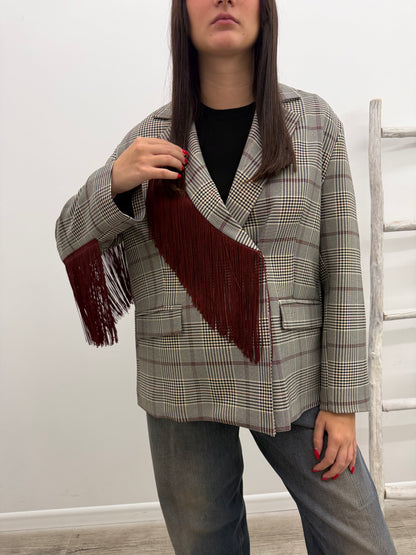 Tensione In - Blazer Frange Bordaux