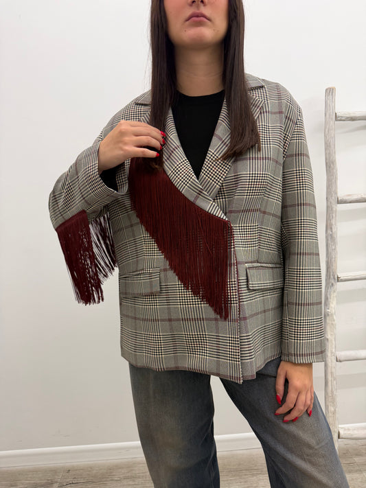 Tensione In - Blazer Frange Bordaux