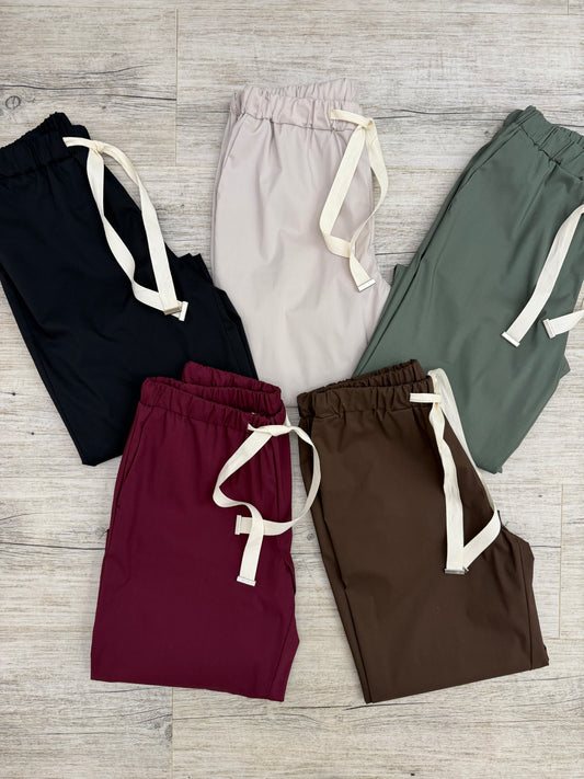Vicolo - Pantalone Coulisse Popeline