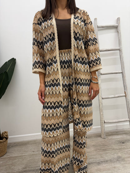 Vicolo - Cardigan Motivi Zig-Zag