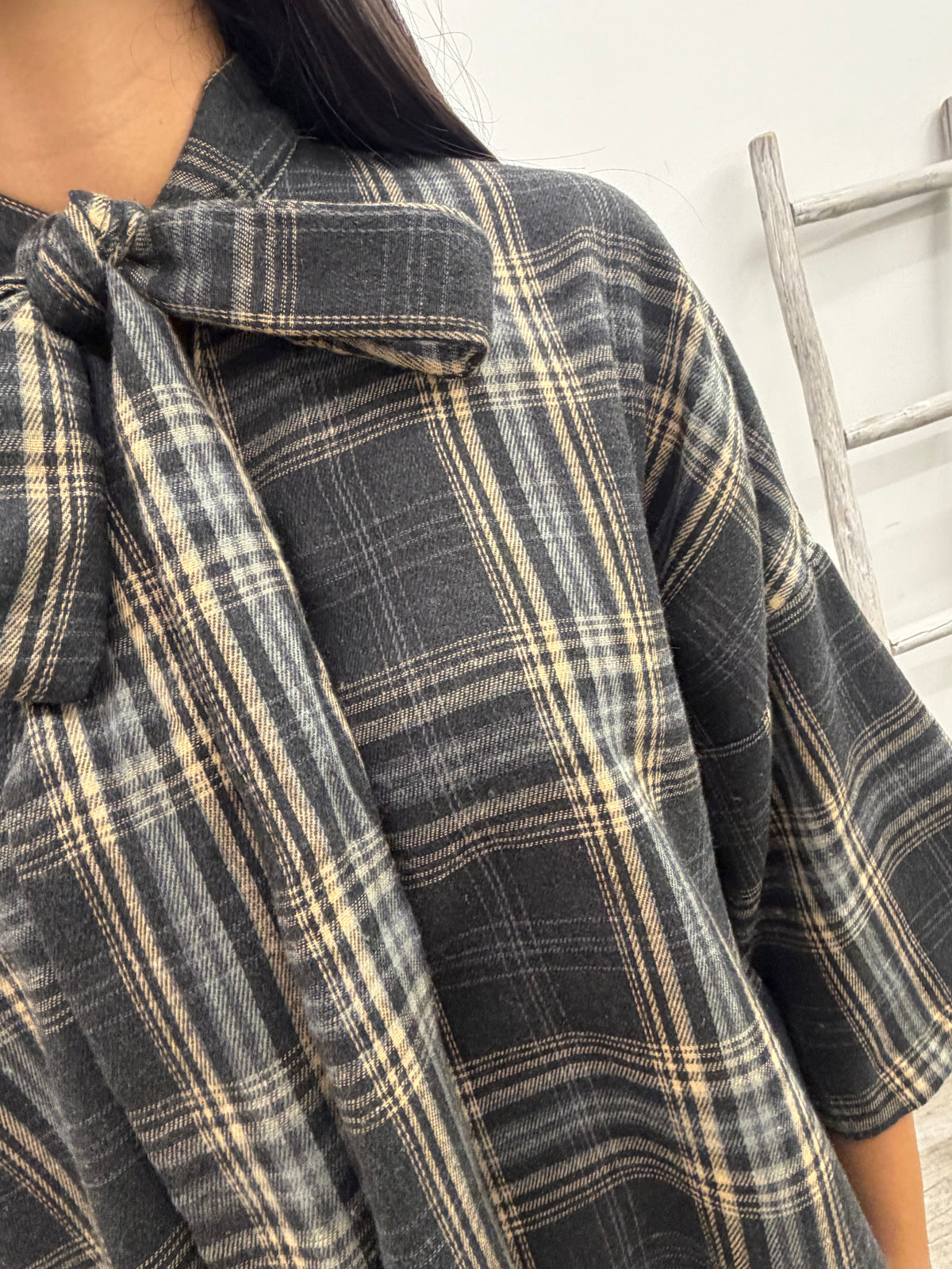 Vicolo - Blusa Fiocco Check