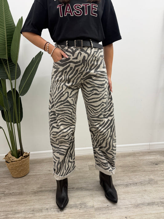 Susy Mix - Pantalone Zebrato Cintura