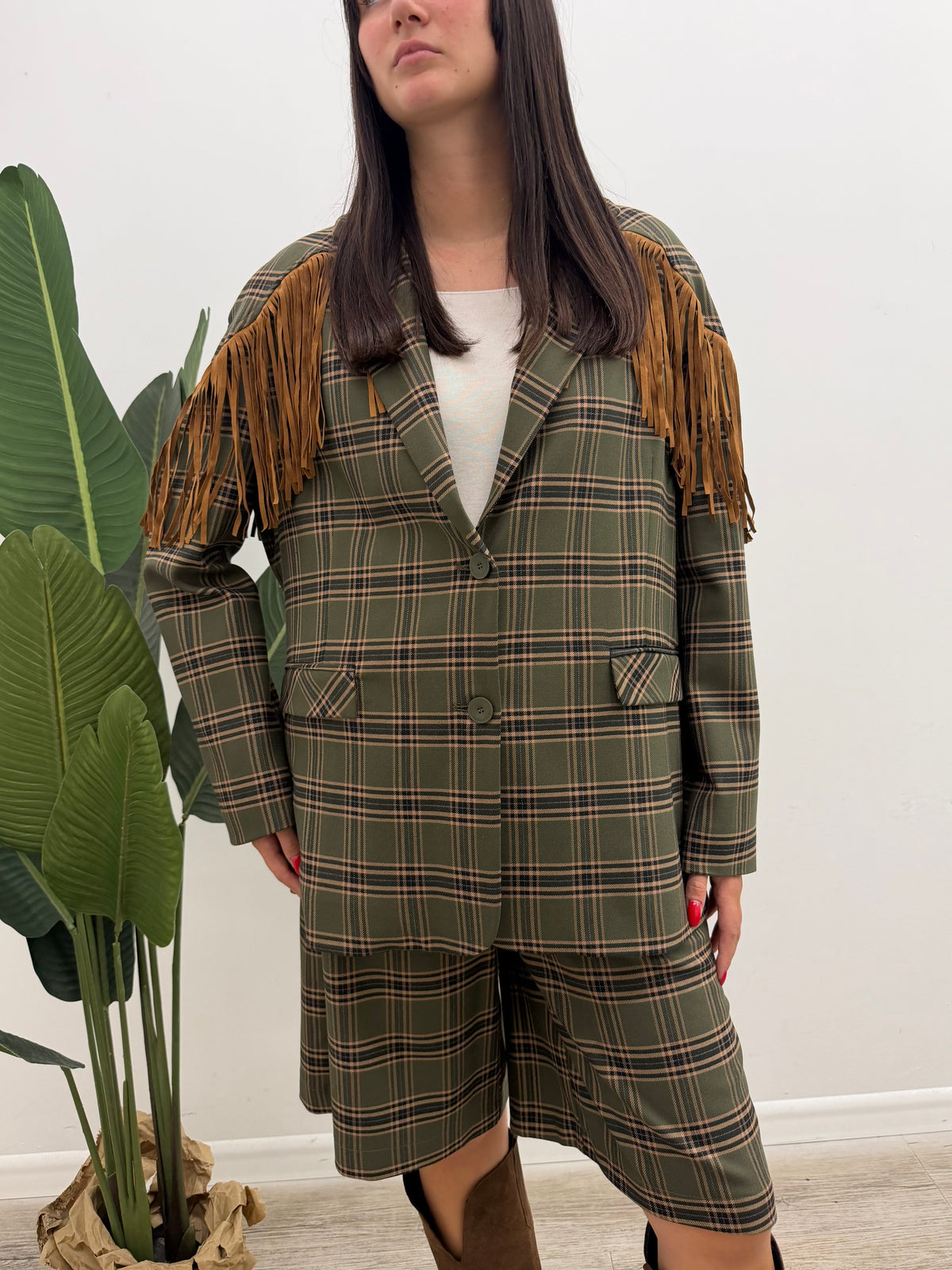 Haveone - Blazer Check Frange