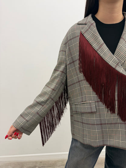 Tensione In - Blazer Frange Bordaux