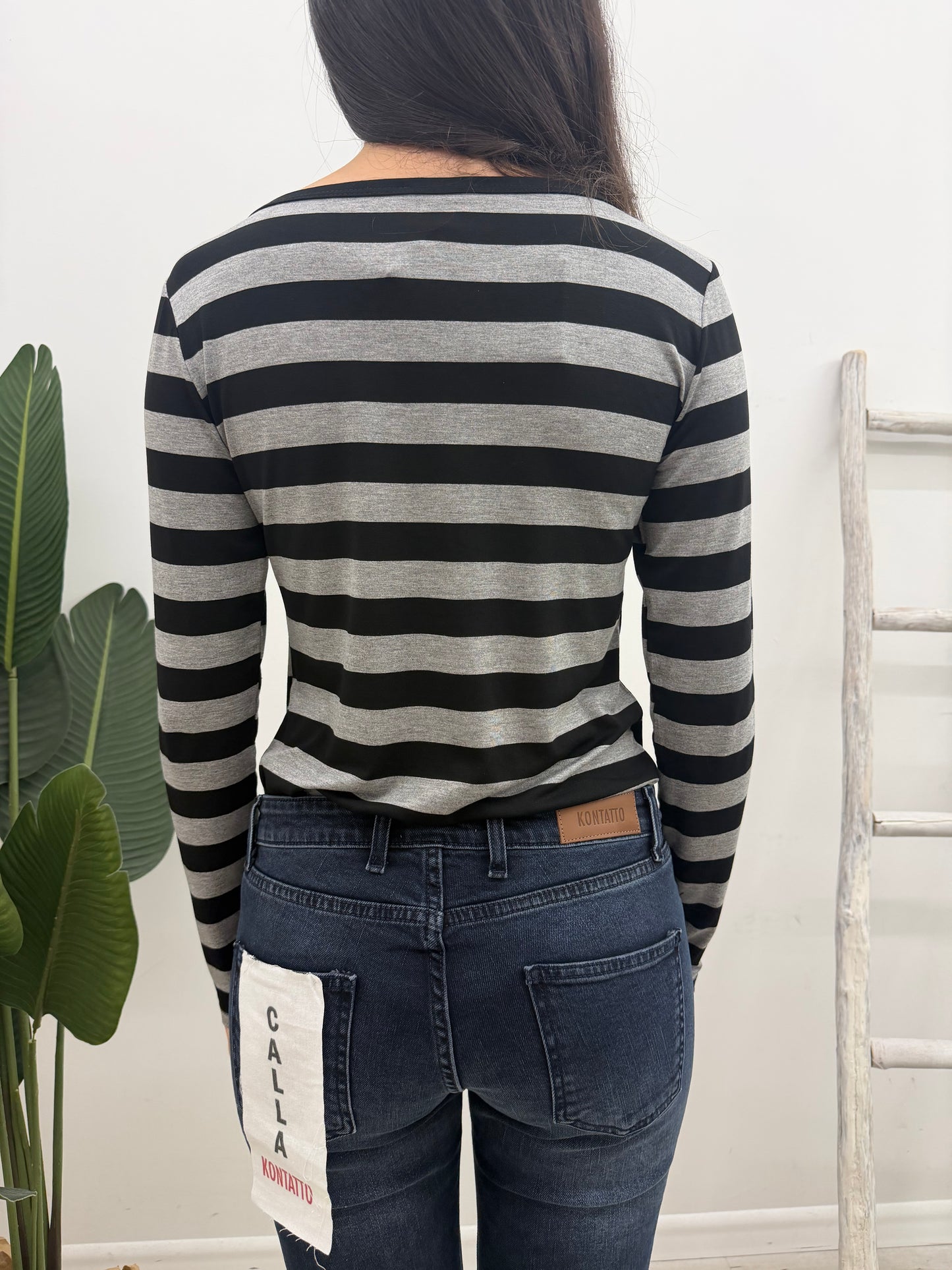 Susy Mix - Maglia Rigata Serafino