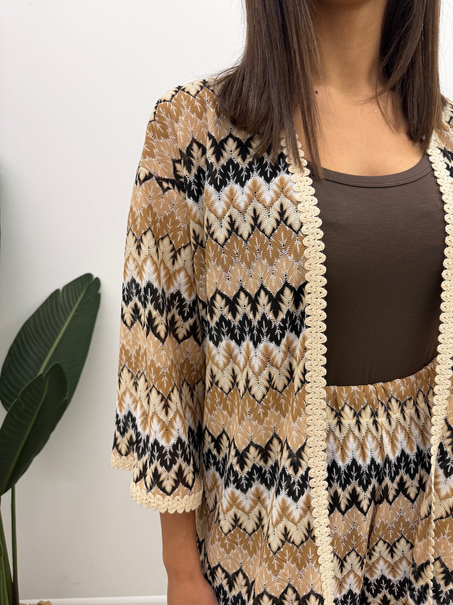 Vicolo - Cardigan Motivi Zig-Zag