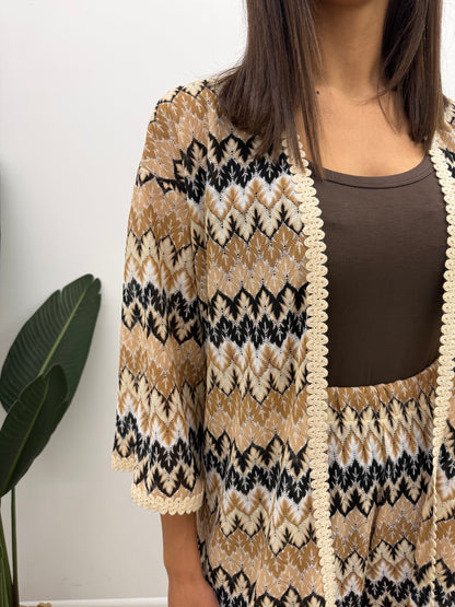 Vicolo - Cardigan Motivi Zig-Zag