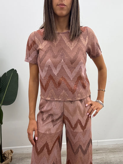 Vicolo - Maglia Lurex Zig-Zag