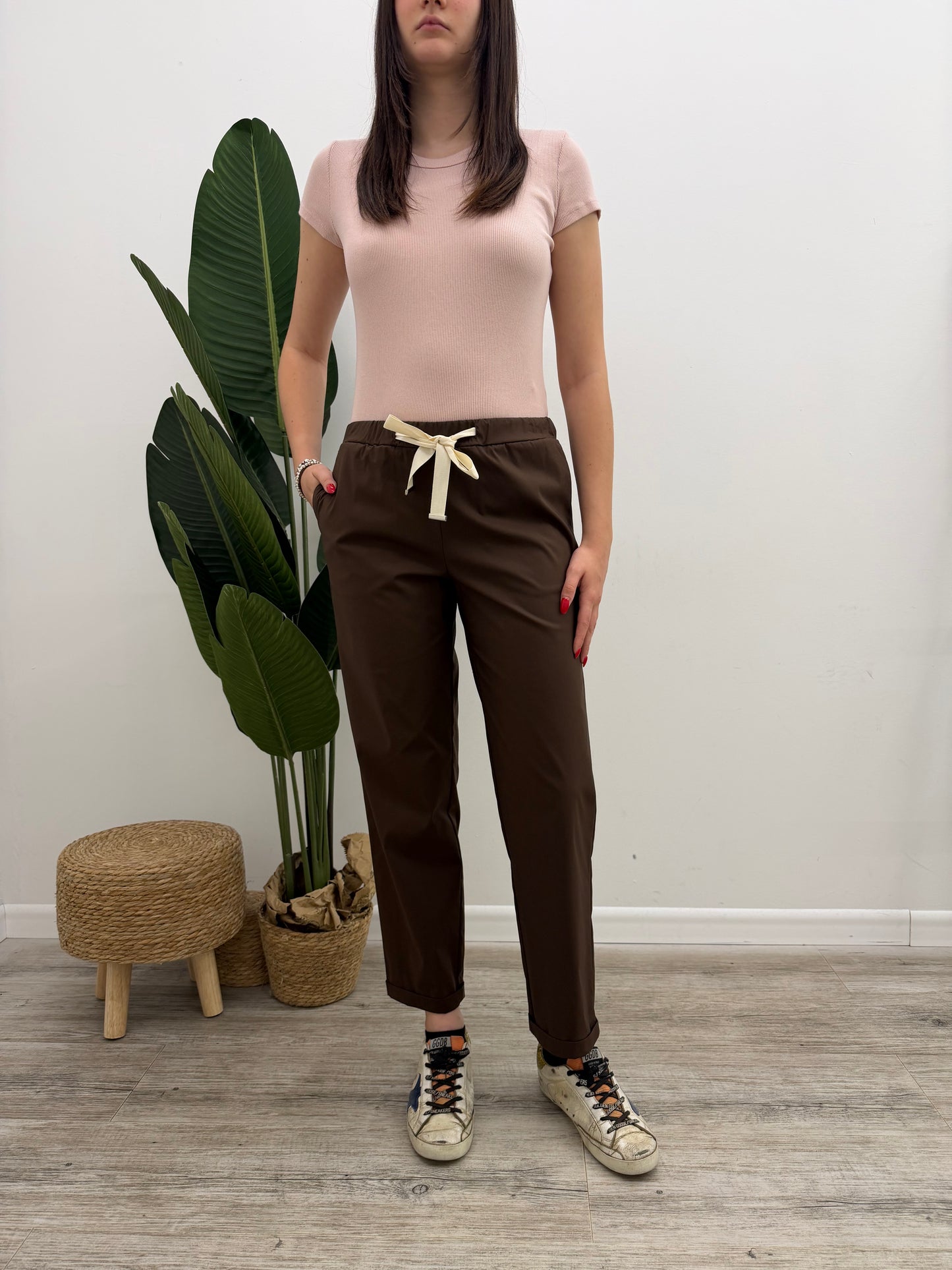 Vicolo - Pantalone Coulisse Popeline