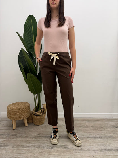 Vicolo - Pantalone Coulisse Popeline