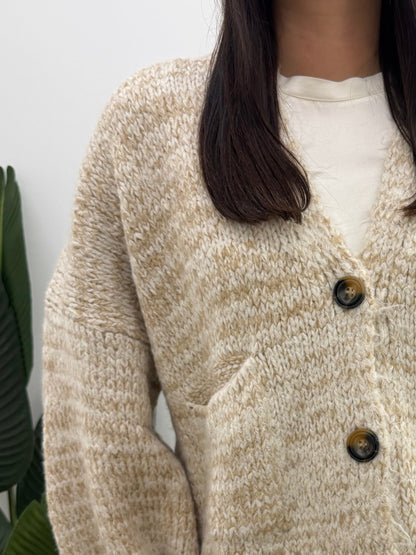 Haveone - Cardigan Bottoni Mélange