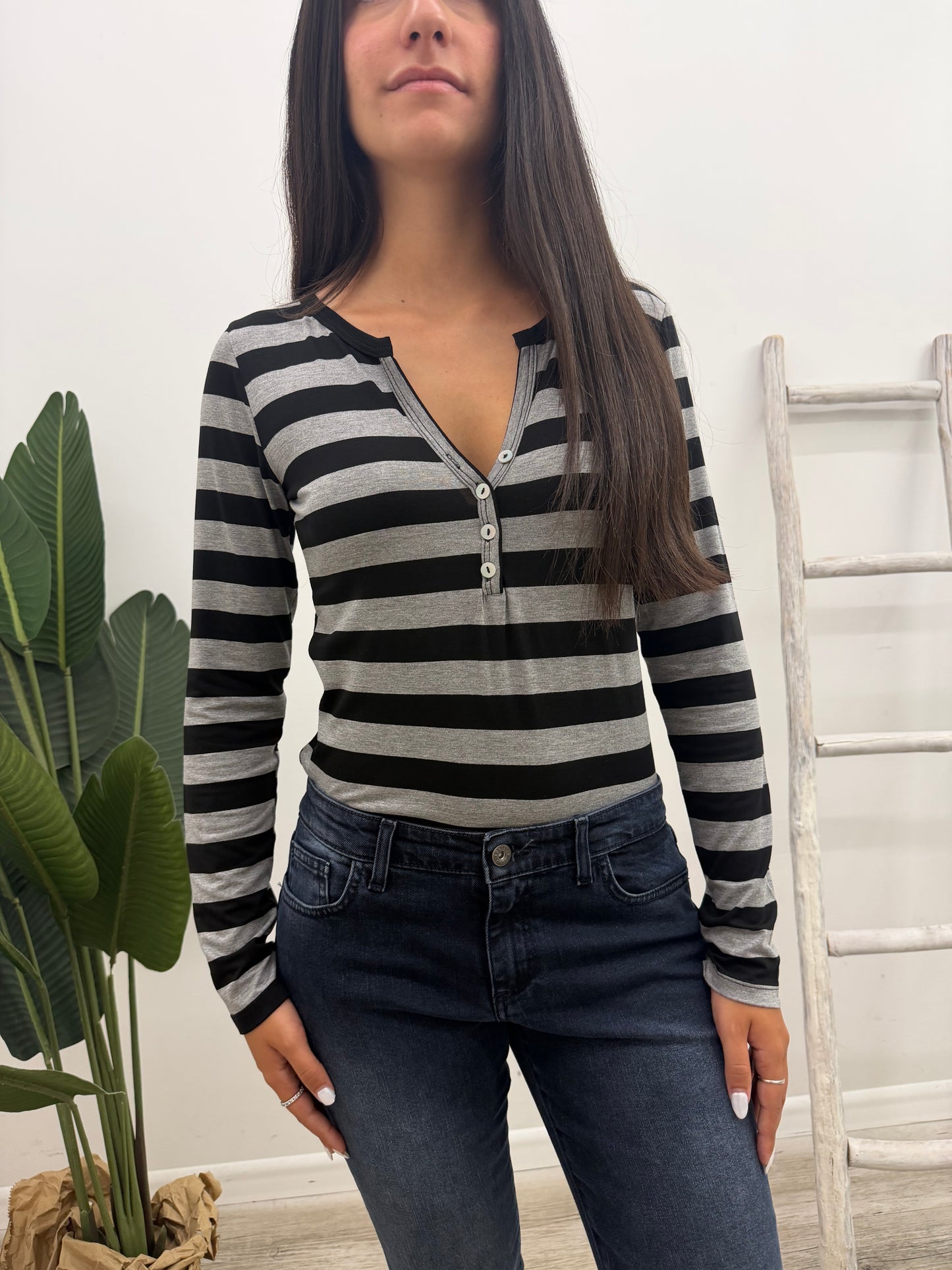 Susy Mix - Maglia Rigata Serafino