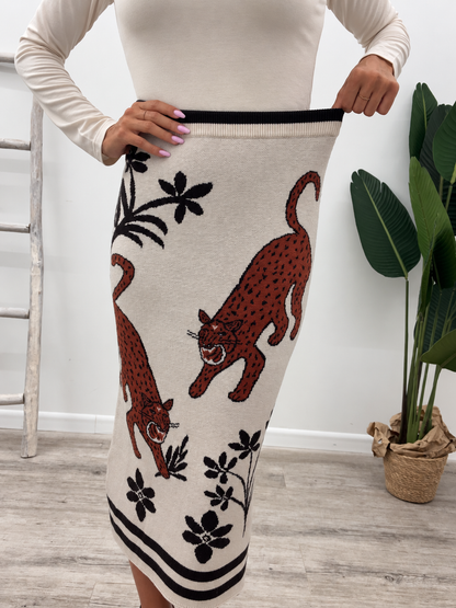 Vicolo - Gonna Maglia Jacquard
