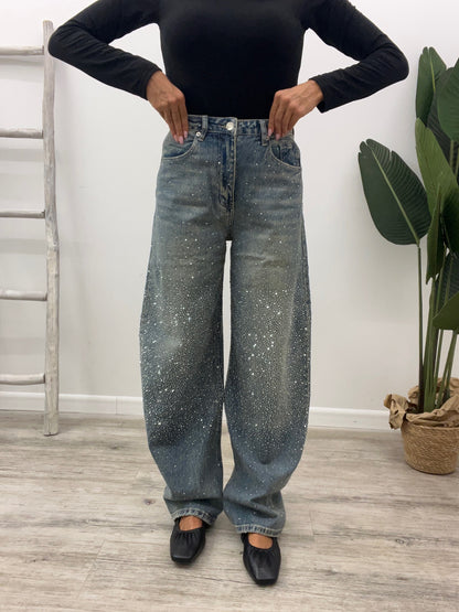 Susy Mix - Jeans Balloon Strass