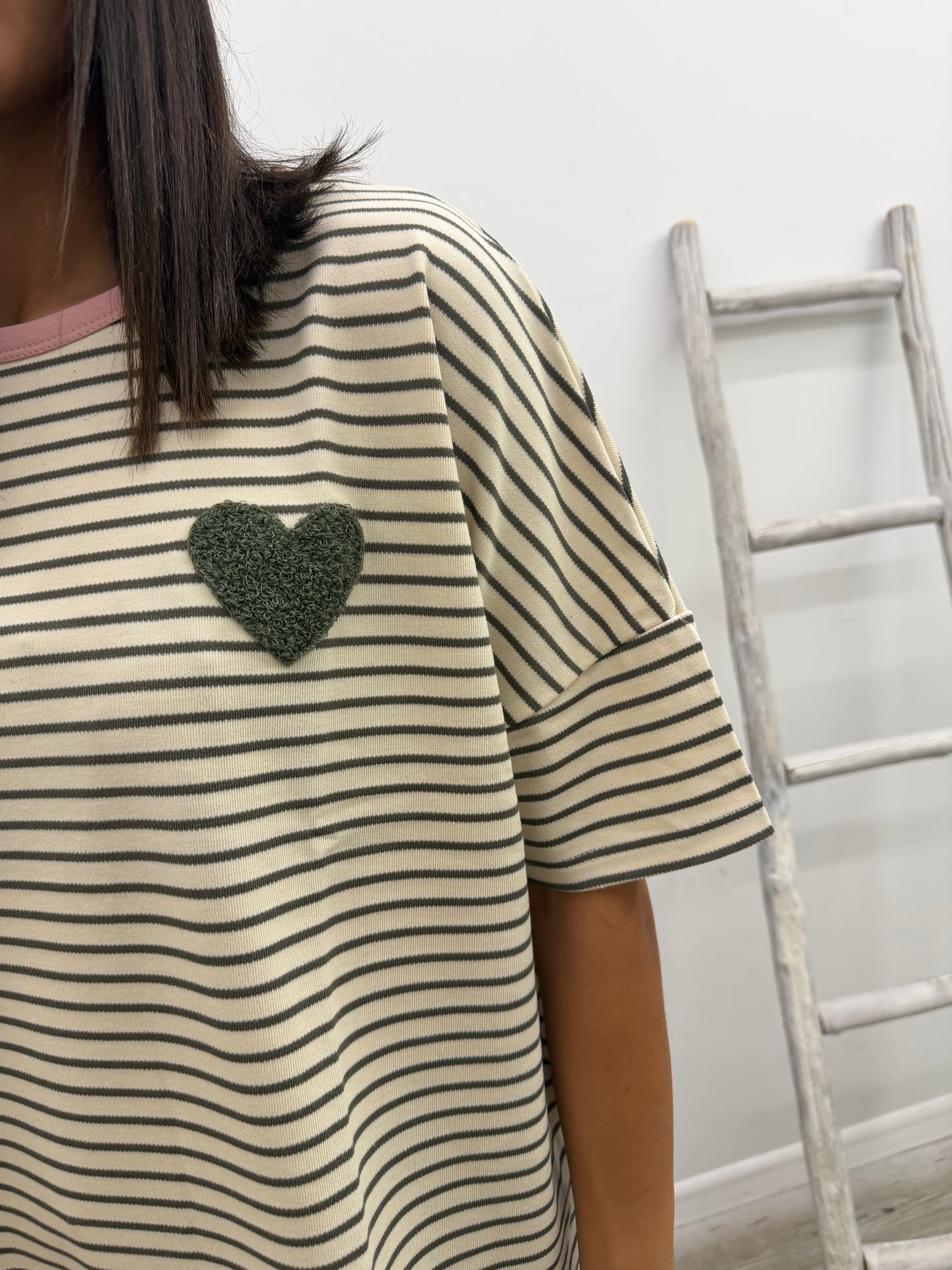 Susy Mix - Tshirt Righine Cuoricino