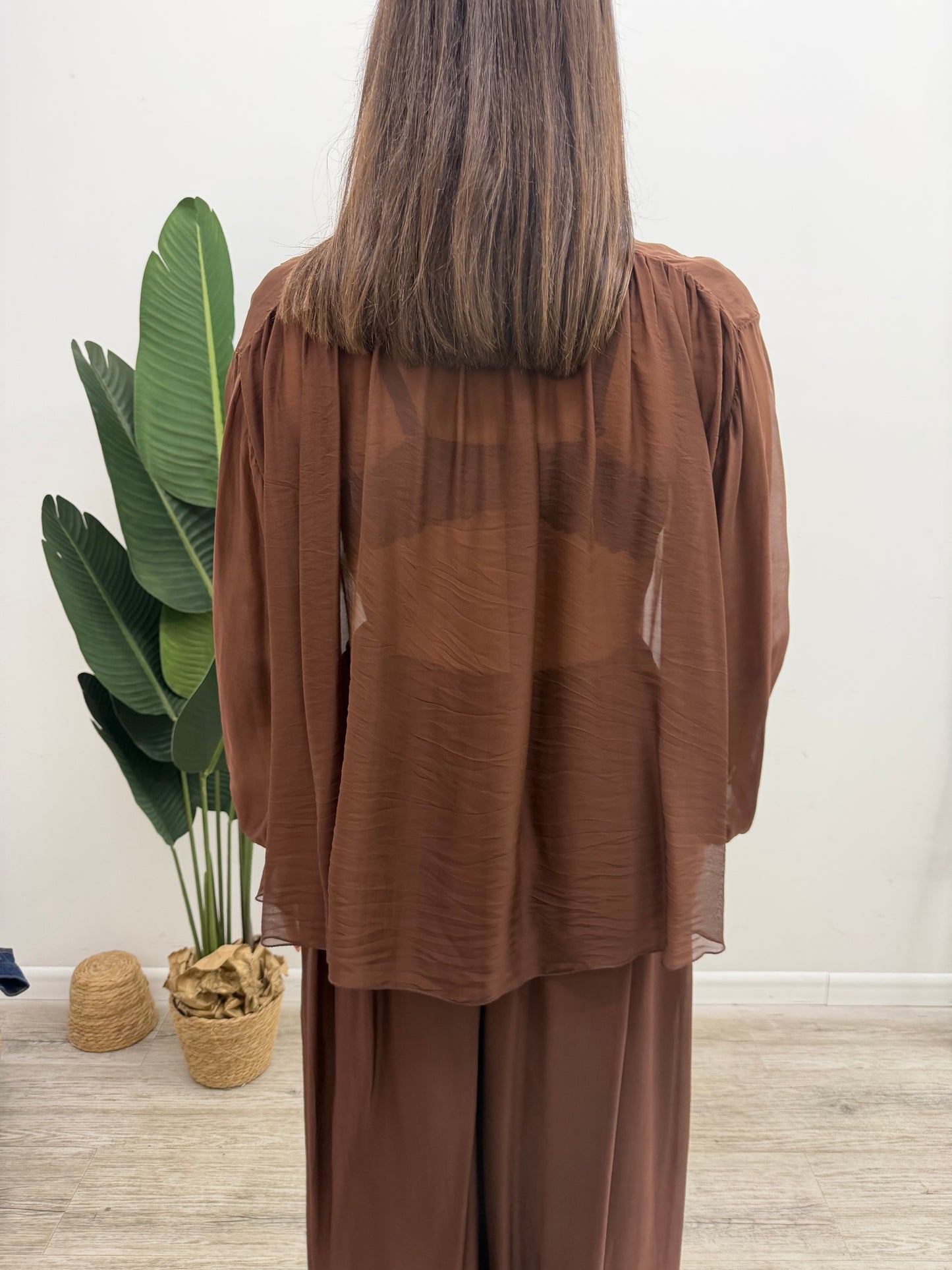 Haveone - Blusa Seta Rouches