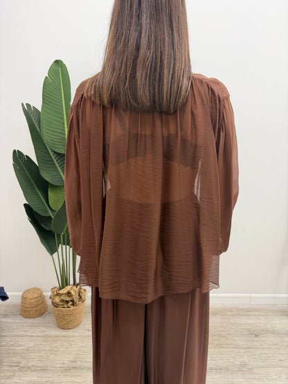 Haveone - Blusa Seta Rouches