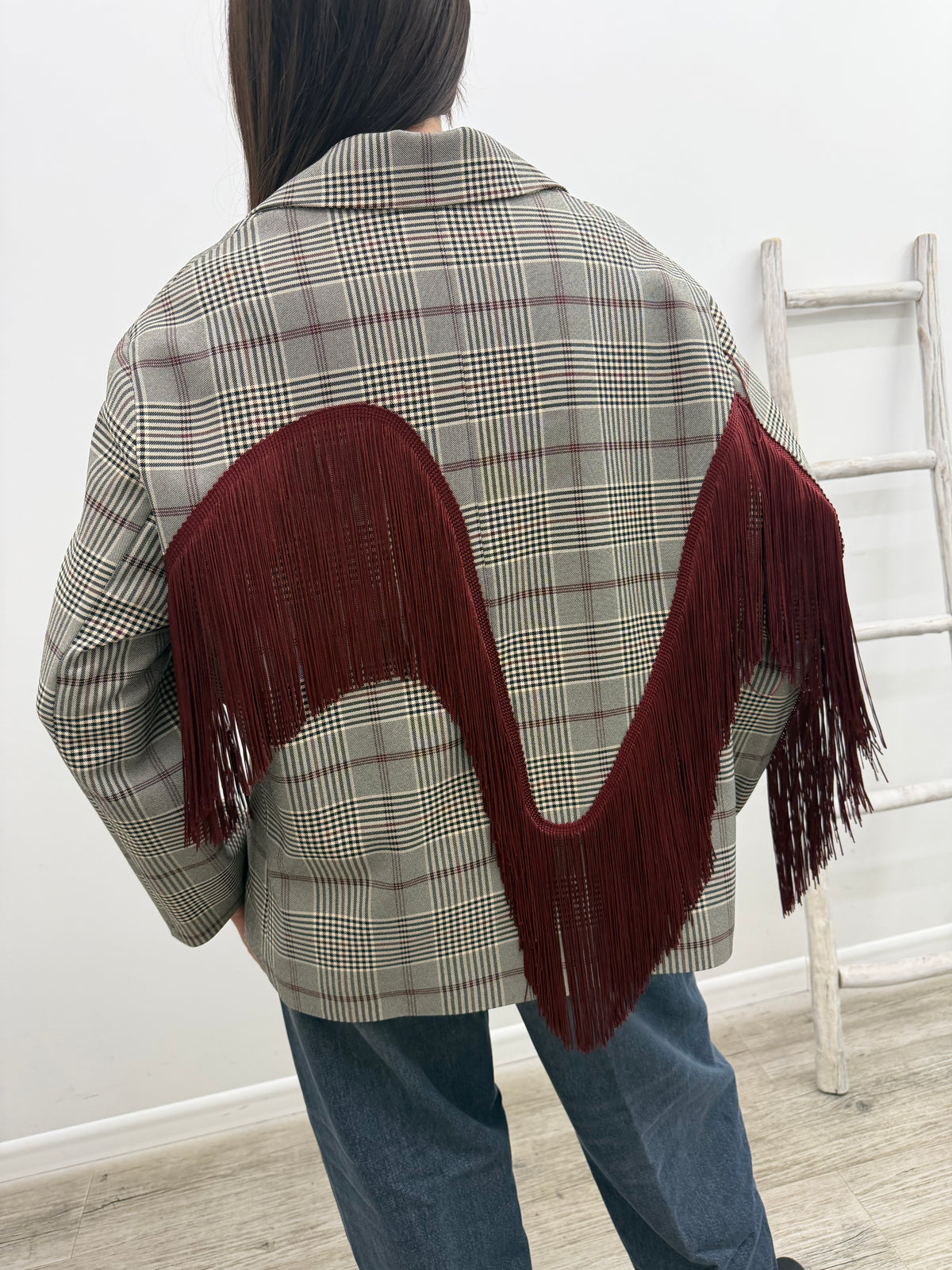 Tensione In - Blazer Frange Bordaux