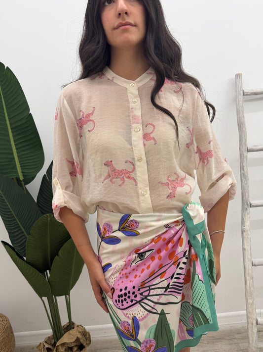 Haveone - Camicia Pink Leopard