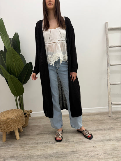 Vicolo - Cardigan Lungo Spacchi