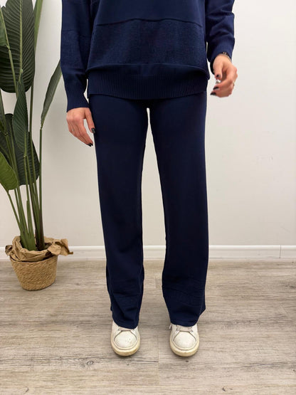 Kontatto - Pantalone Maglia Riga Lurex