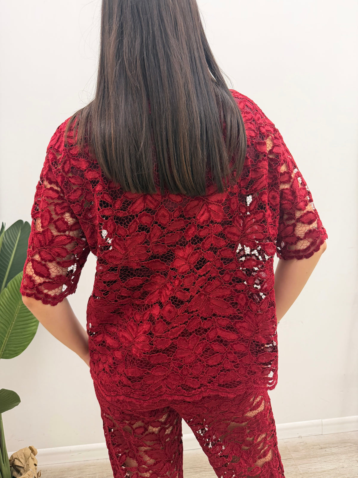 Haveone - Maglia Pizzo Ricamo