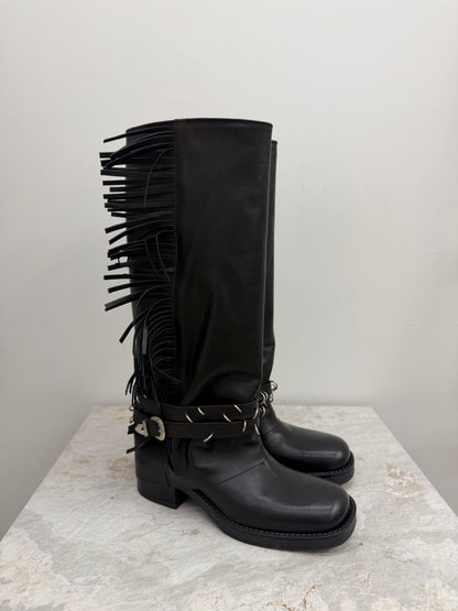 Ovyé - Stivale Biker Frange