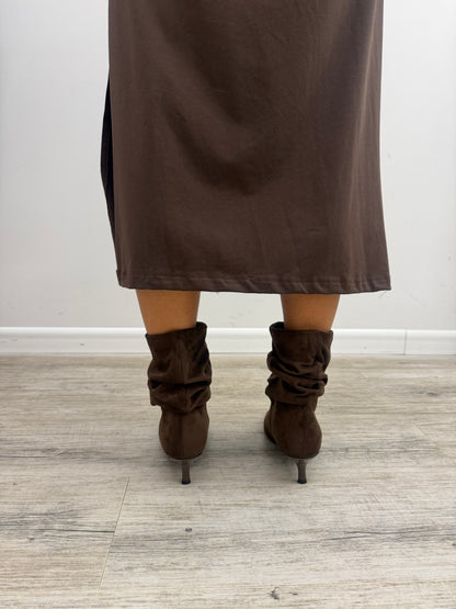 Ovyé - Stivaletto Slouchy Scamosciato