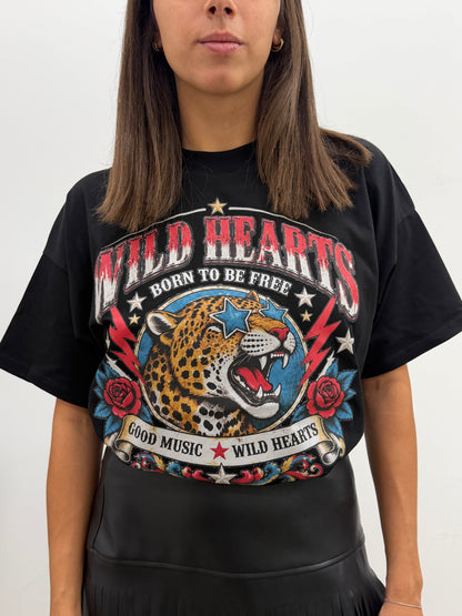 Vicolo  - Tshirt Wild Hearts