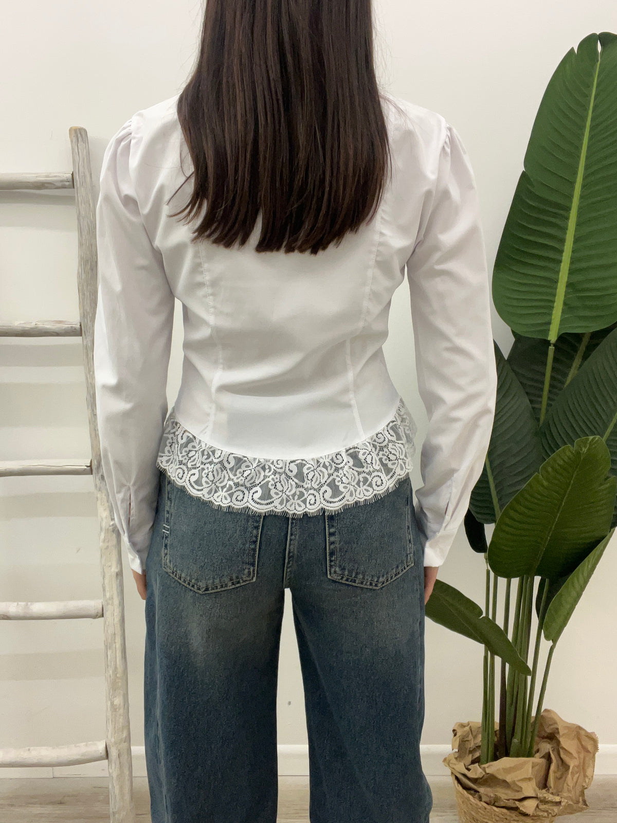 Haveone - Camicia Fondo Pizzo