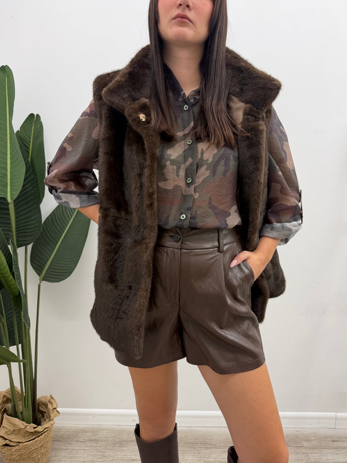 Haveone - Shorts Ecopelle