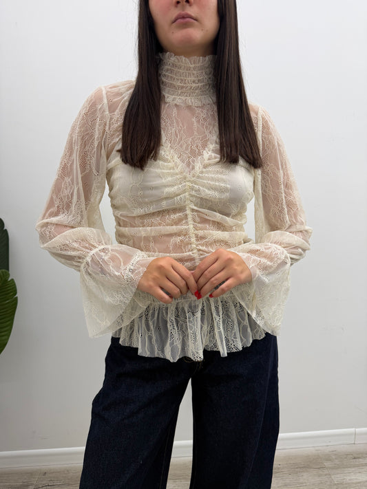 Susy Mix - Blusa Pizzo Lupetto