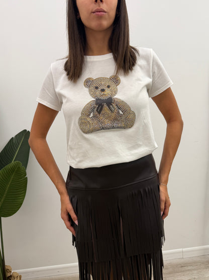 Vicolo  - Tshirt Teddy Strass
