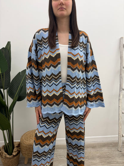 Vicolo - Cardigan Chevron