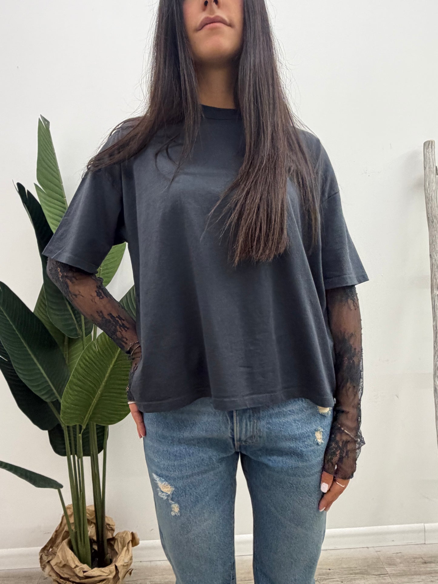Susy Mix - Tshirt Manica Pizzo