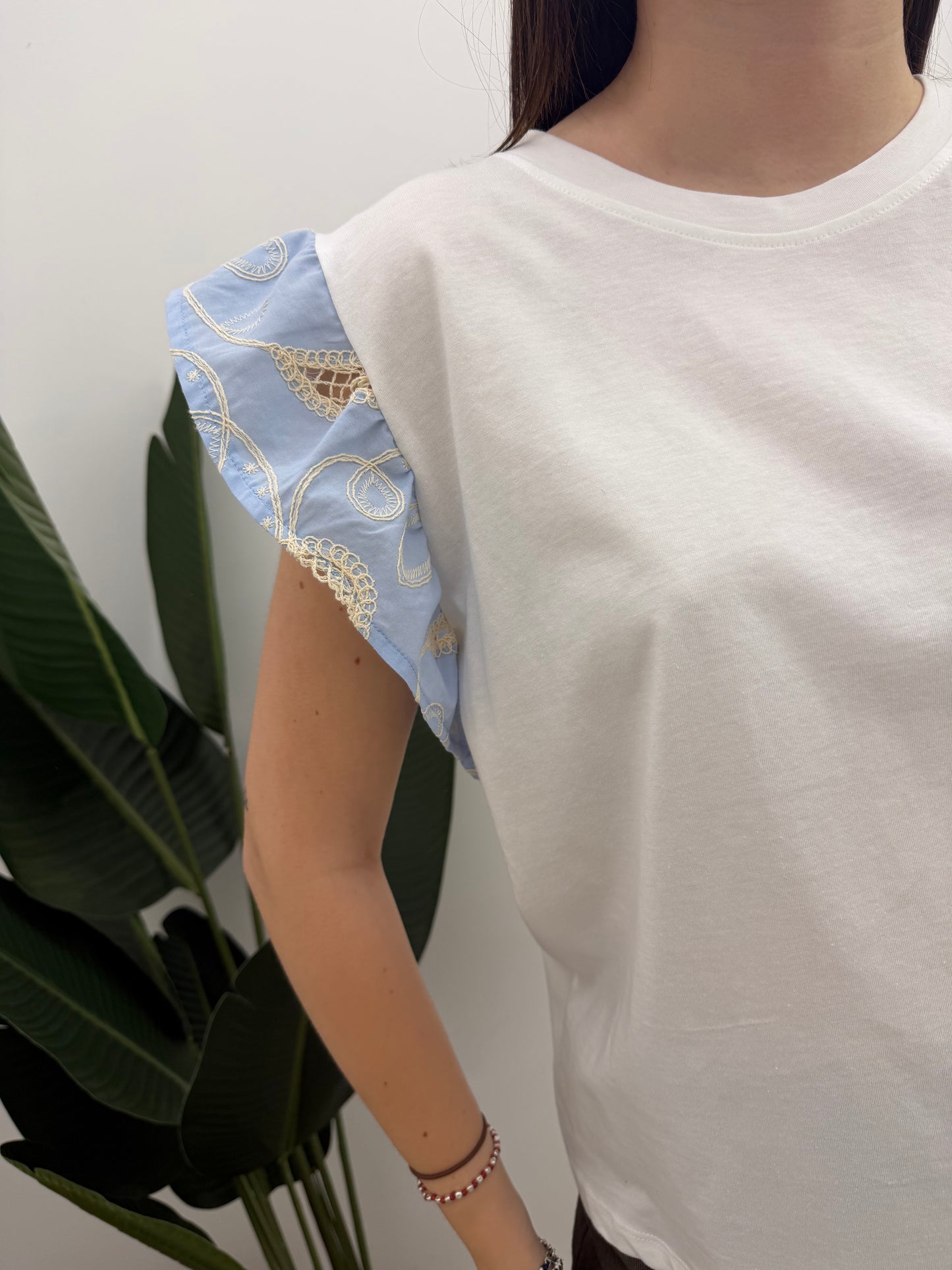 Vicolo - Tshirt Volant Ricami