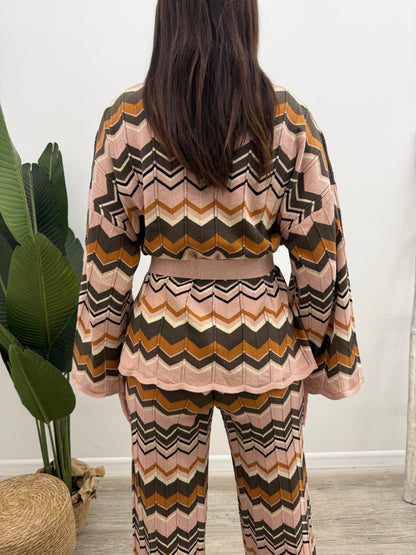 Vicolo - Cardigan Chevron