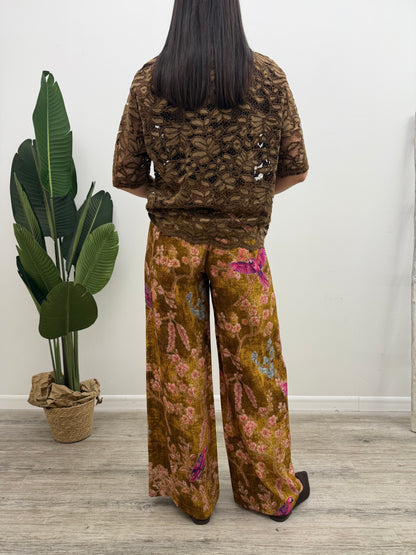 Haveone - Pantalone Stampa Pappagallo