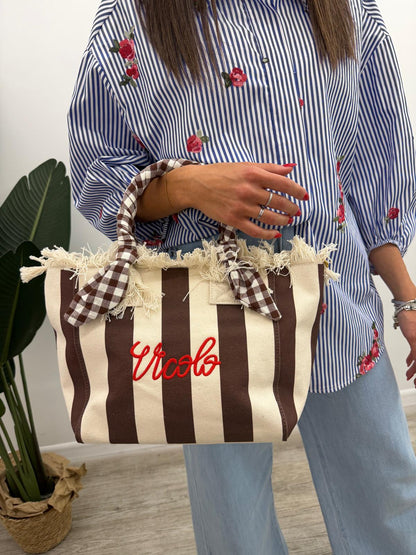 Vicolo - Borsa Ibiza Stripes