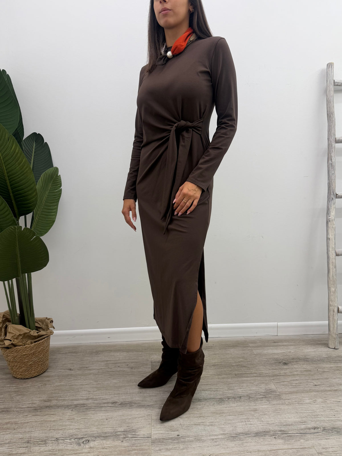 Haveone - Abito Jersey Nodo