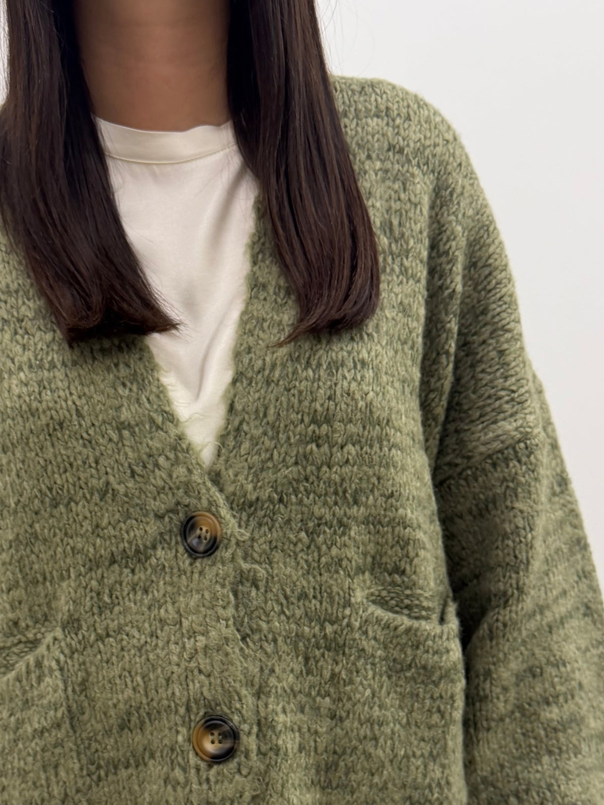 Haveone - Cardigan Bottoni Mélange
